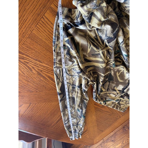 Vintage 90s SASQUATCH Real Tree Waterfowl Camo Long Sleeve Henley Tee SZ XL USA - Picture 10 of 12